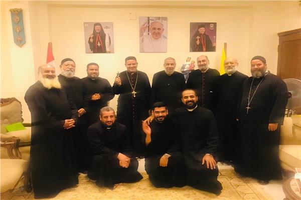  الأنبا بشارة يلتقي بكهنة رعايا أبوقرقاص شرق