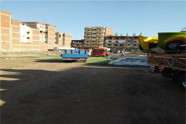 إزالة ملاهي مخالفة وفرح بدون ترخيص بكفر شكر بمحافظة القليوبية
