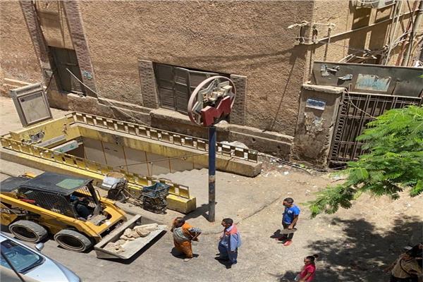 حملة لإزالة الإشغالات بالسيدة زينب