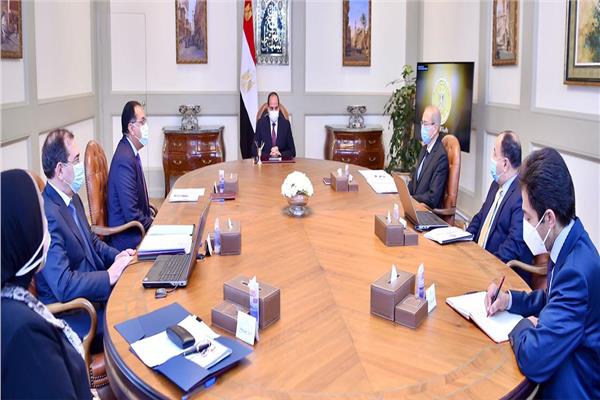 الرئيس عبدالفتاح السيسي خلال الاجتماع