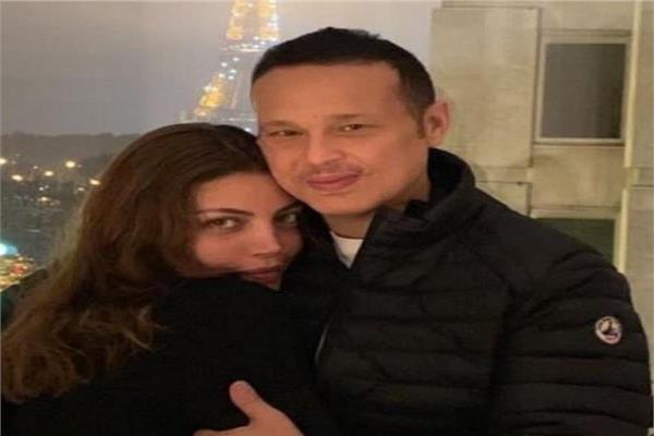 ريهام حجاج وزوجها محمد حلاوة