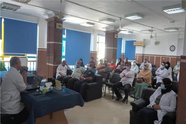 دورة تدريبية عن الفطر الأسود والتدخلات الجراحية العاجلة بمستشفى حميات دمياط