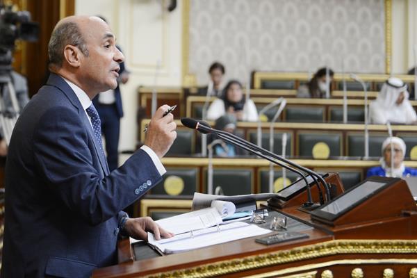 المستشار عمر مروان وزير العدل خلال الجلسة العامة