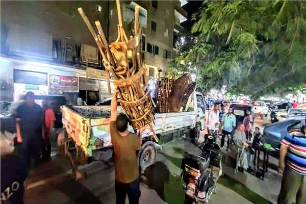 حملات انضباط واشغالات في حي بولاق