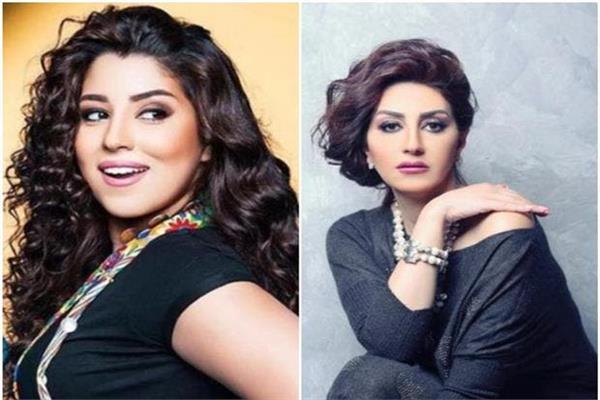 وفاء عامر وشقيقتها أيتن