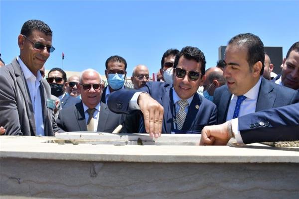 وضع حجر ستاد بورسعيد الجديد