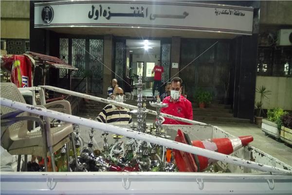  إشغال وتعديات ومصادرة الشيشة