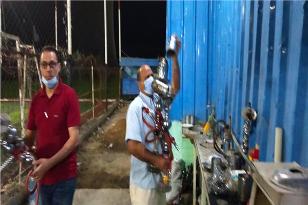مصادرة ٢١ شيشه  بنطاق ٣ مراكز بالبحيرة