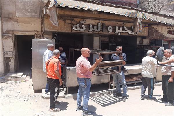 حملة اشغالات على كفر طهرمس ببولاق الدكرور