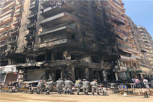 حريق عقار الطالبية