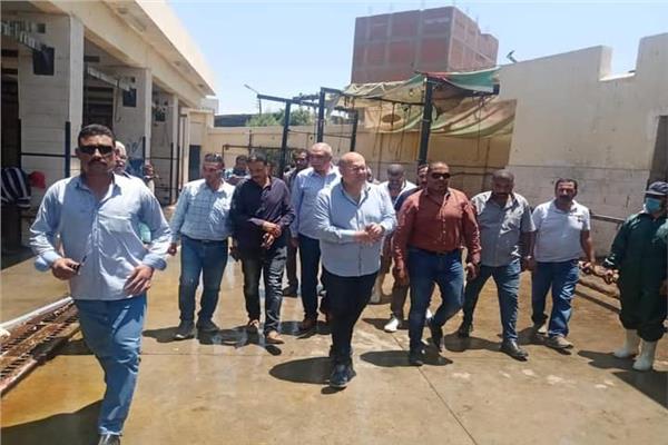 نائب محافظ الجيزة يتفقد مجزري «نكلا و أوسيم»