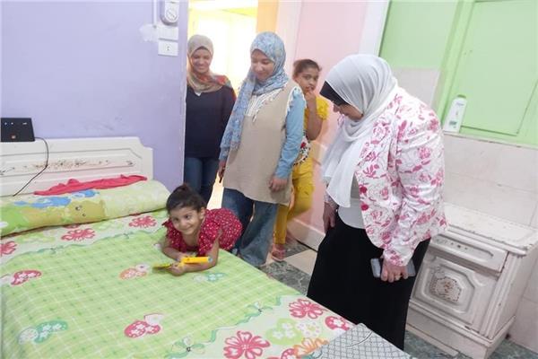 كيلة تضامن الغربية فى زيارة مفاجئة  لمقر جمعية تحسين الصحه للاطمئنان على بناتنا