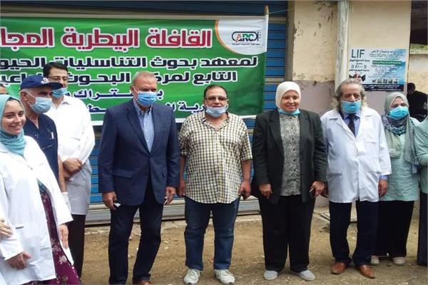 قافلة الطب البيطري بالقليوبية 