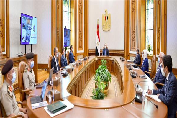 الرئيس السيسي خلال الاجتماع