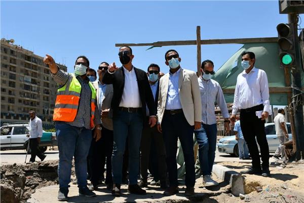 محافظ الفيوم يتفقد الأعمال الانشائية