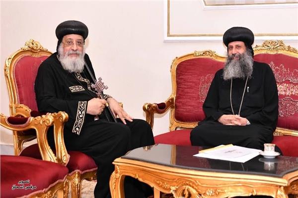 البابا تواضروس يستقبل أسقف الدير المحرق    