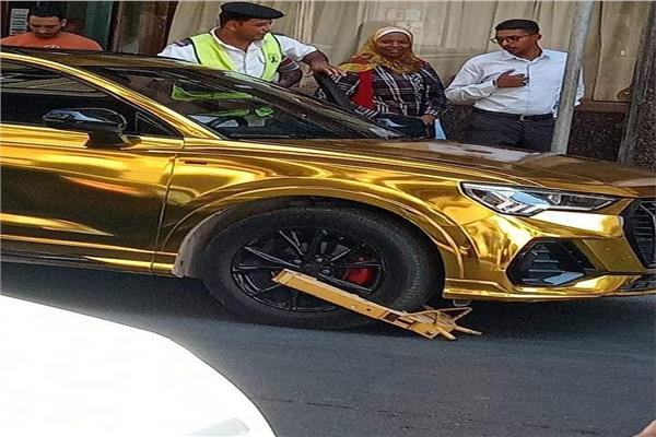 مرور الاسكندرية يتحفظ على سيارة حمو بيكا