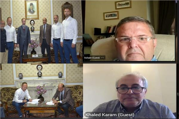  توقيع بروتوكول تعاون بين شركة غزل المحلة لكرة القدم ونادي هوتنيك البولندي