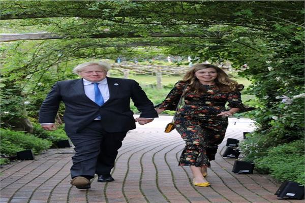 بوريس جونسون وزوجته