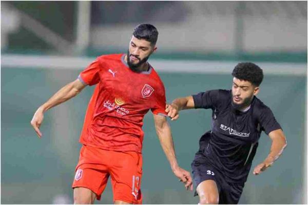 فرجانى ساسى خلال مباراته الأولى مع الدحيل 