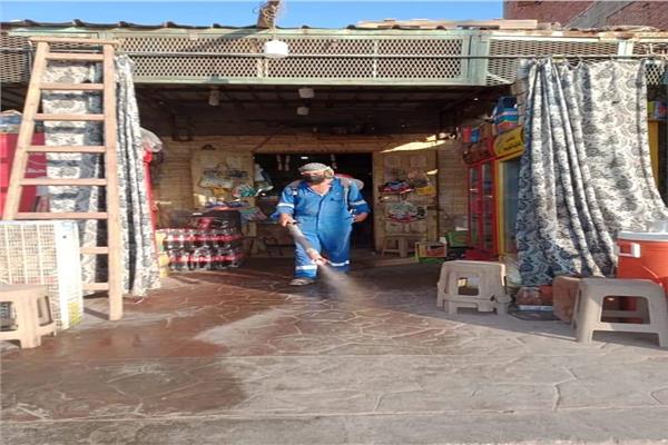 تطهير المنشآت بواحة سيوة