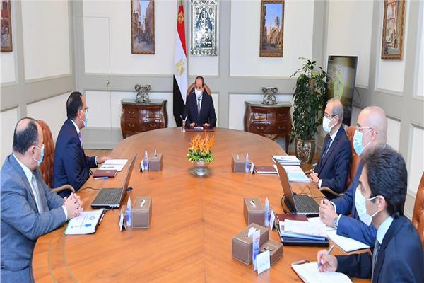 الرئيس السيسي خلال الاجتماع