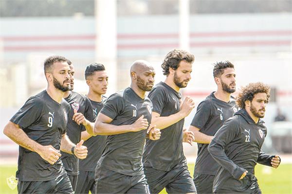 جدية فى تدريبات الزمالك استعداداً لاستئناف الدورى