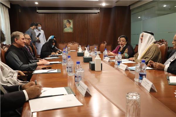 رئيس البرلمان العربي ووزيرالخارجية الباكستاني 