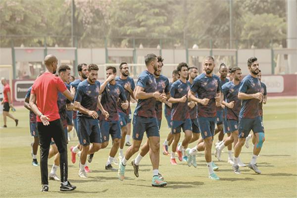 إحدى تدريبات الأهلي
