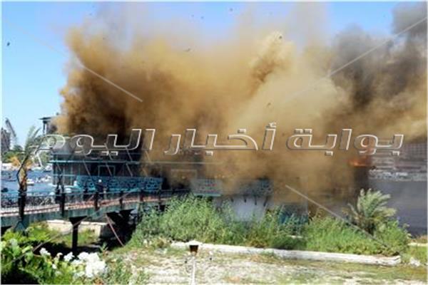  حريق باخرة الزمالك 