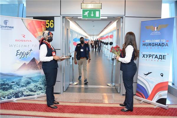 مطار الغردقة يستقبل أولى الرحلات القادمة من روسيا    