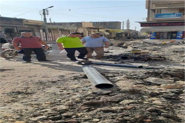 أعمال إحلال شبكات المياه