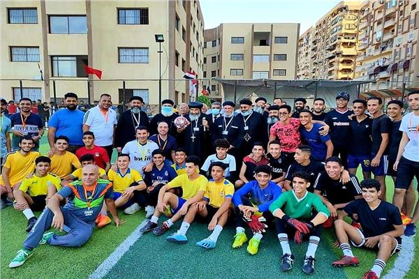 مطران بورسعيد يفتتح تصفيات الانشطة الرياضية لمهرجان الكرازة لمدن القناة