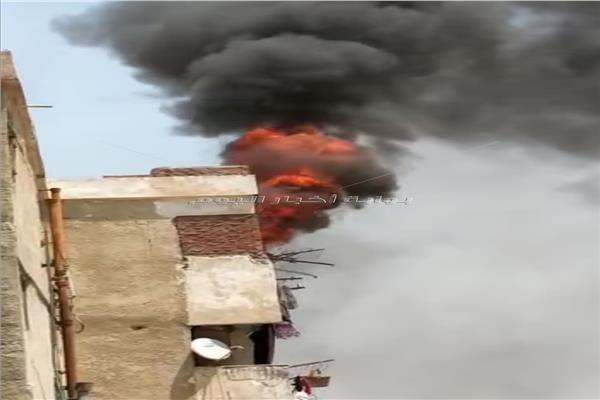 حريق شب داخل شقة سكنية