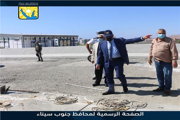  فودة يتفقد المرحلة النهائية لتنفيذ مشروع كوبرى الملك سلمان  العلوى بمدينة شرم الشيخ