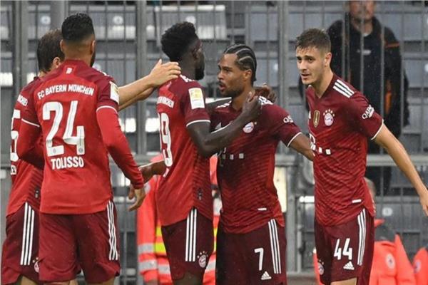 فرحة لاعبي بايرن ميونخ