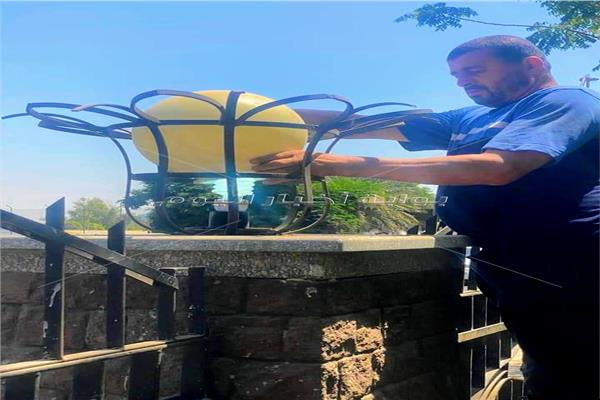 جنوب الجيزة يواصل تطوير شارعي البحر الأعظم والنيل