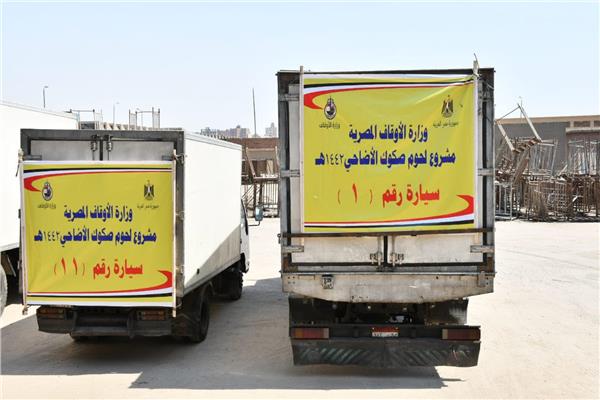 توزيع 23 طن لحوم أضاحي