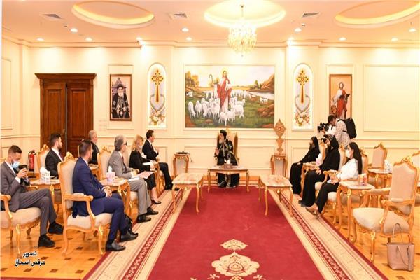 البابا تواضروس يستقبل وزير خارجية صربيا