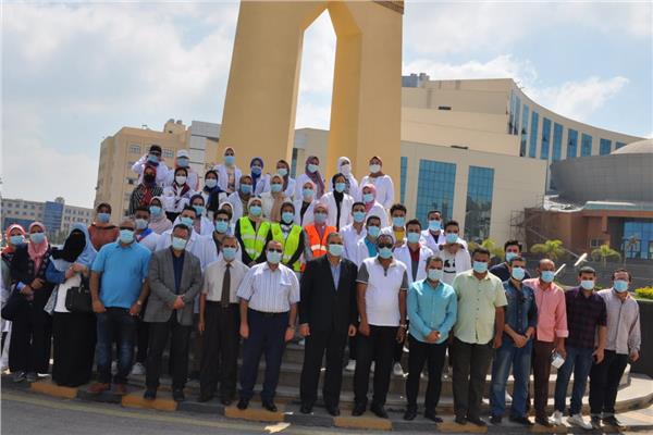 جامعة كفرالشيخ تواصل تنظيم القوافل الطبية 