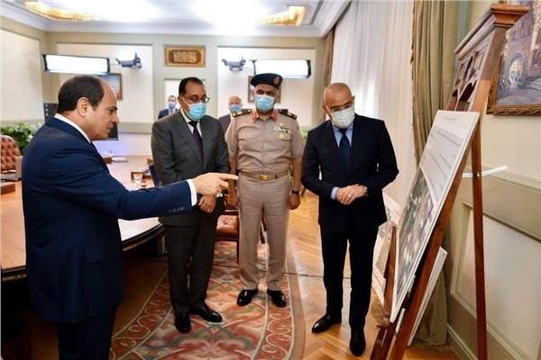 الرئيس السيسي خلال الاجتماع