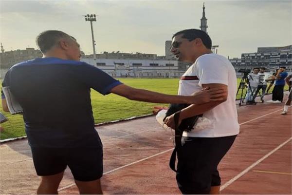 هيثم فاروق في مران الزمالك