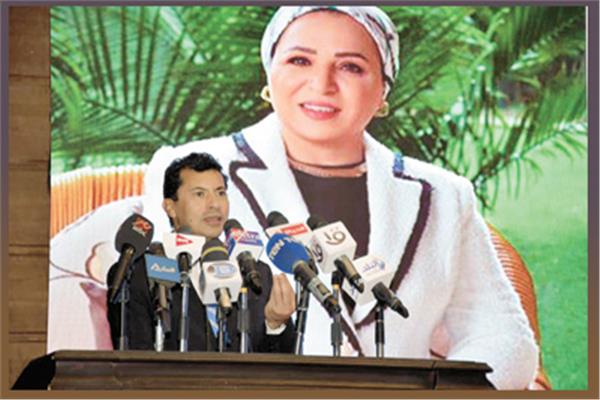 كلمة أشرف صبحى فى مؤتمر مسابقة «بداية حلم»