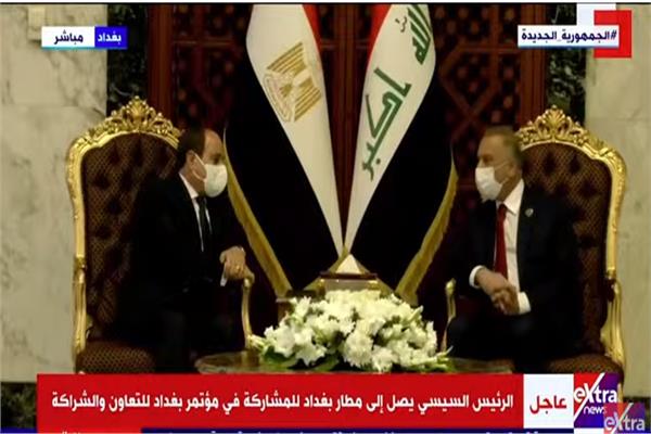الرئيس السيسي ورئيس وزراء العراقي