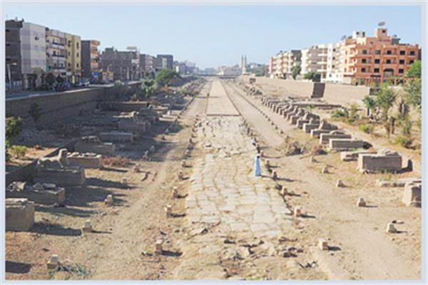  طريق الكباش خلال أعمال التطوير