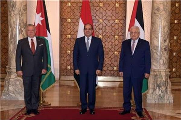 القمة المصرية الفلسطينية الاردنية