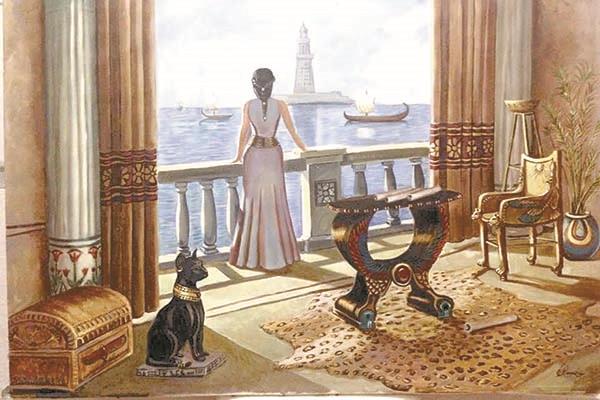 راندا تروج للحضارة الفرعونية 