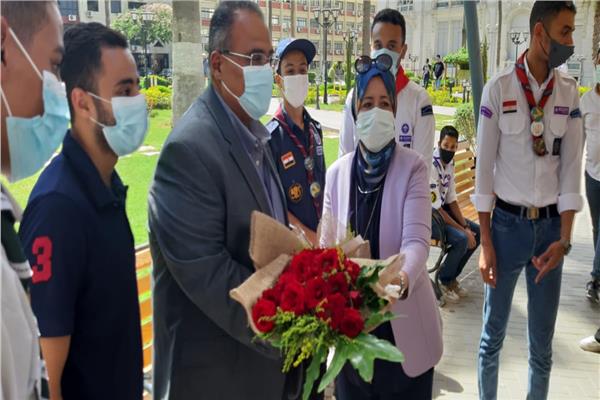 جوالي وجوالات جامعة عين شمس يستقبلون أ.د. عبد الفتاح سعود