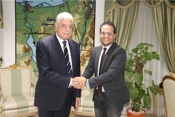 محافظ جنوب سيناء و مازن الغرباوي