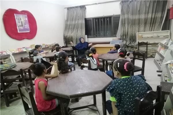 ورشة حكي وأشغال فنية بثقافة أحمد بهاء الدين 